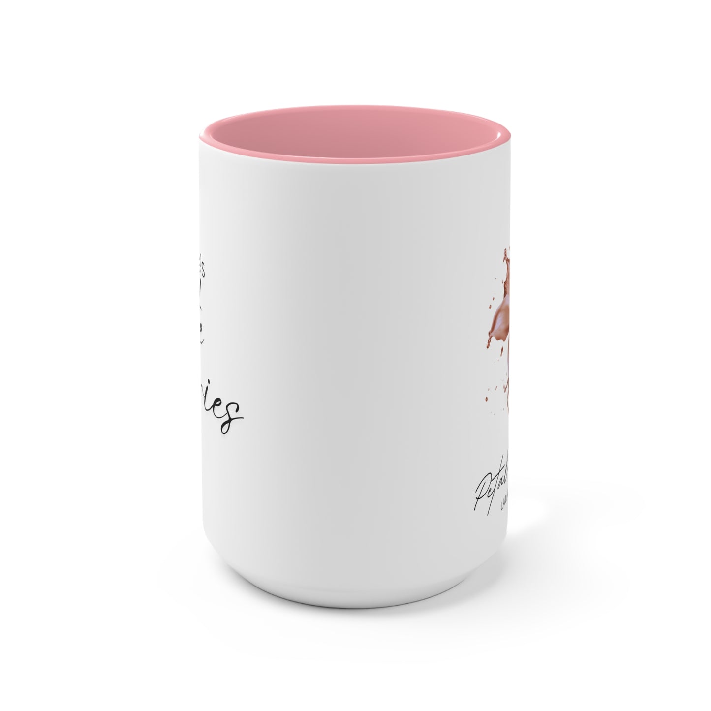 Petal & Pour Accent Mug "Enjoy Life's Little Luxuries"