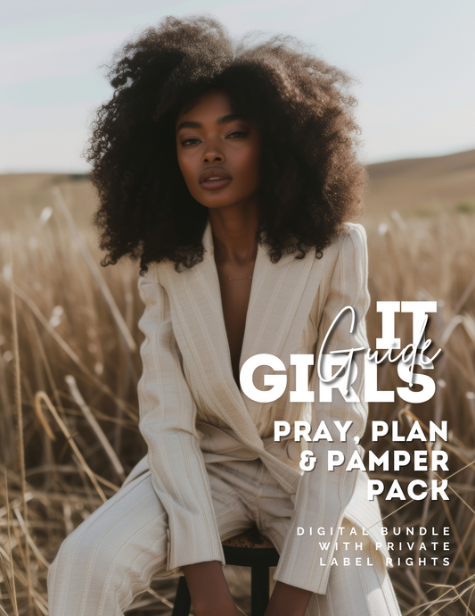 Pray, Plan & Pamper Pack with Private Label Rights